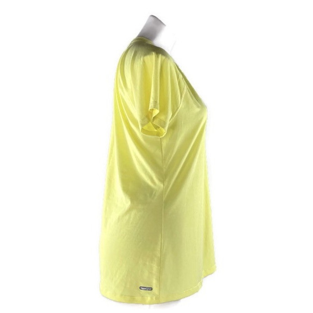 The North Face Vaporwick Tshirt Short Sleeve Lightweight Yellow Womens XL New - Picture 3 of 10
